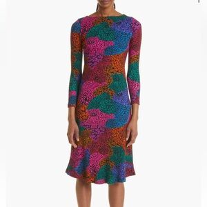EUC Farm Rio Rainbow Mix Dress